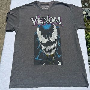 Marvel Venom graphic tee grey with a purplish hue size M